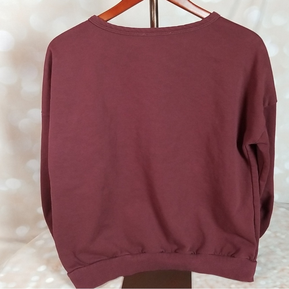 Doe & Rae | Oversized Puff Sleeve Sweatshirt - Picture 2 of 8